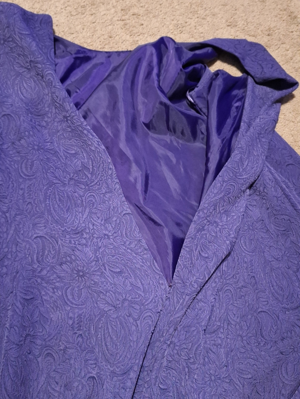 Danny & Nicole Purple Midi Dress with Matching Jacket Set - Picture 8 of 15